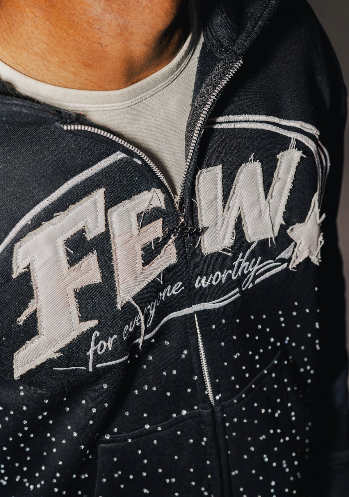 FEW Zip Up Hoodie (Black)